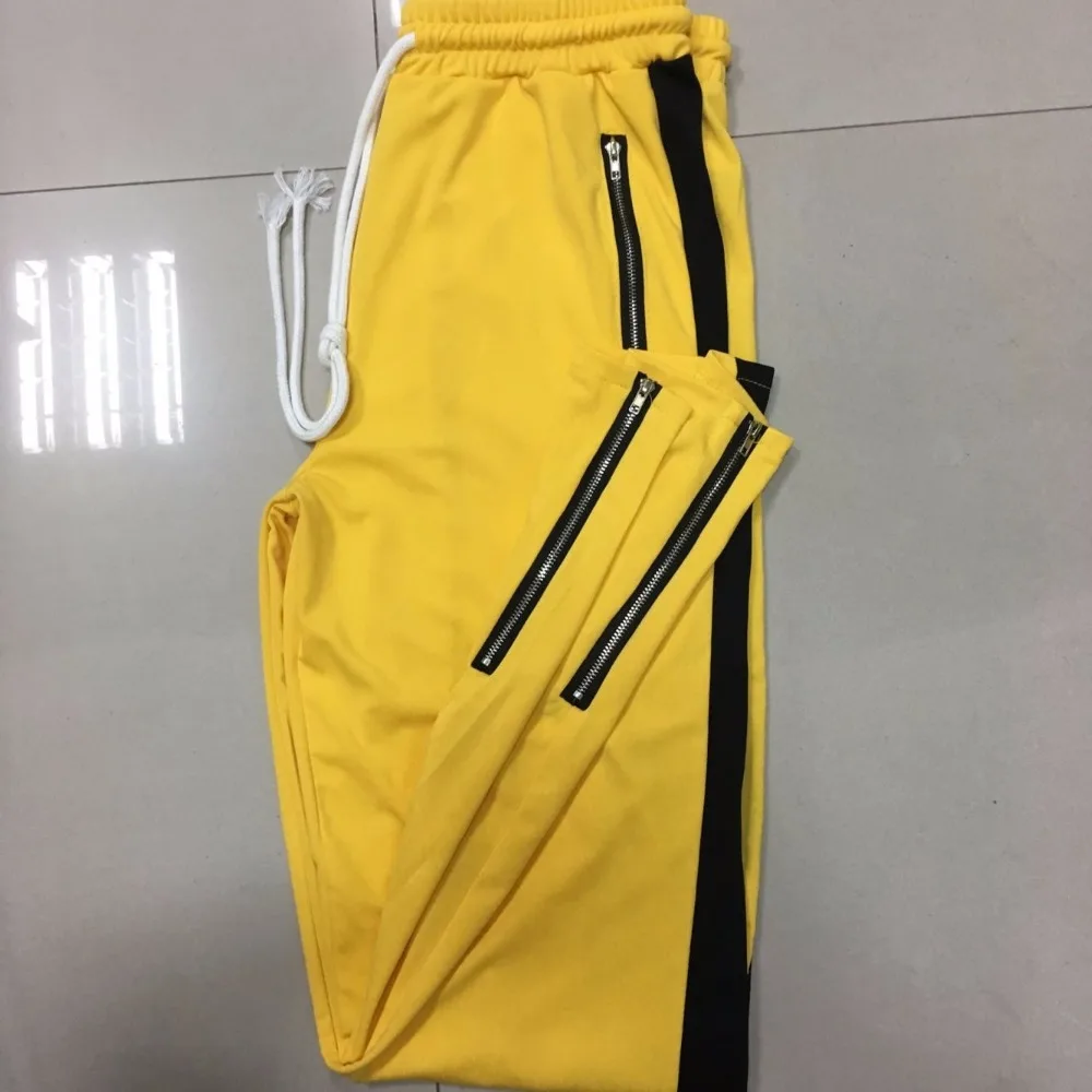 مستقيم بانت الرجال مخطط السراويل تجريب النشطة sweatpants الصوف خليط اللون عارضة المسار السراويل السراويل