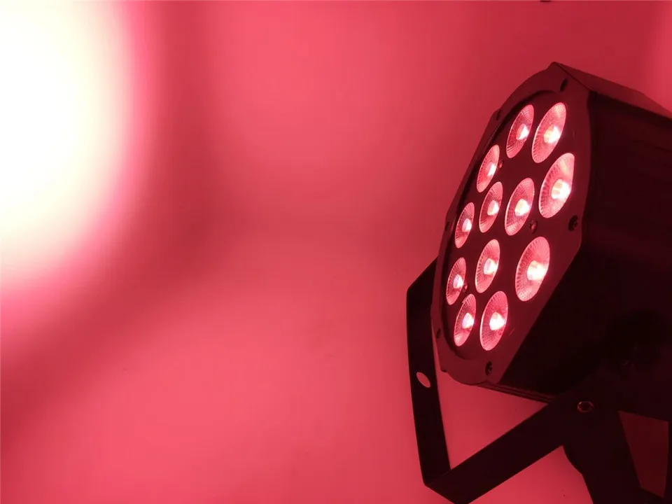 2 шт. CREE RGBW 12x12 Вт LED Flat SlimPar Quad Luce 4 в 1 DJ Wash Stage светильник dmx luce della lampada 4/8 channes|light dmx|stage