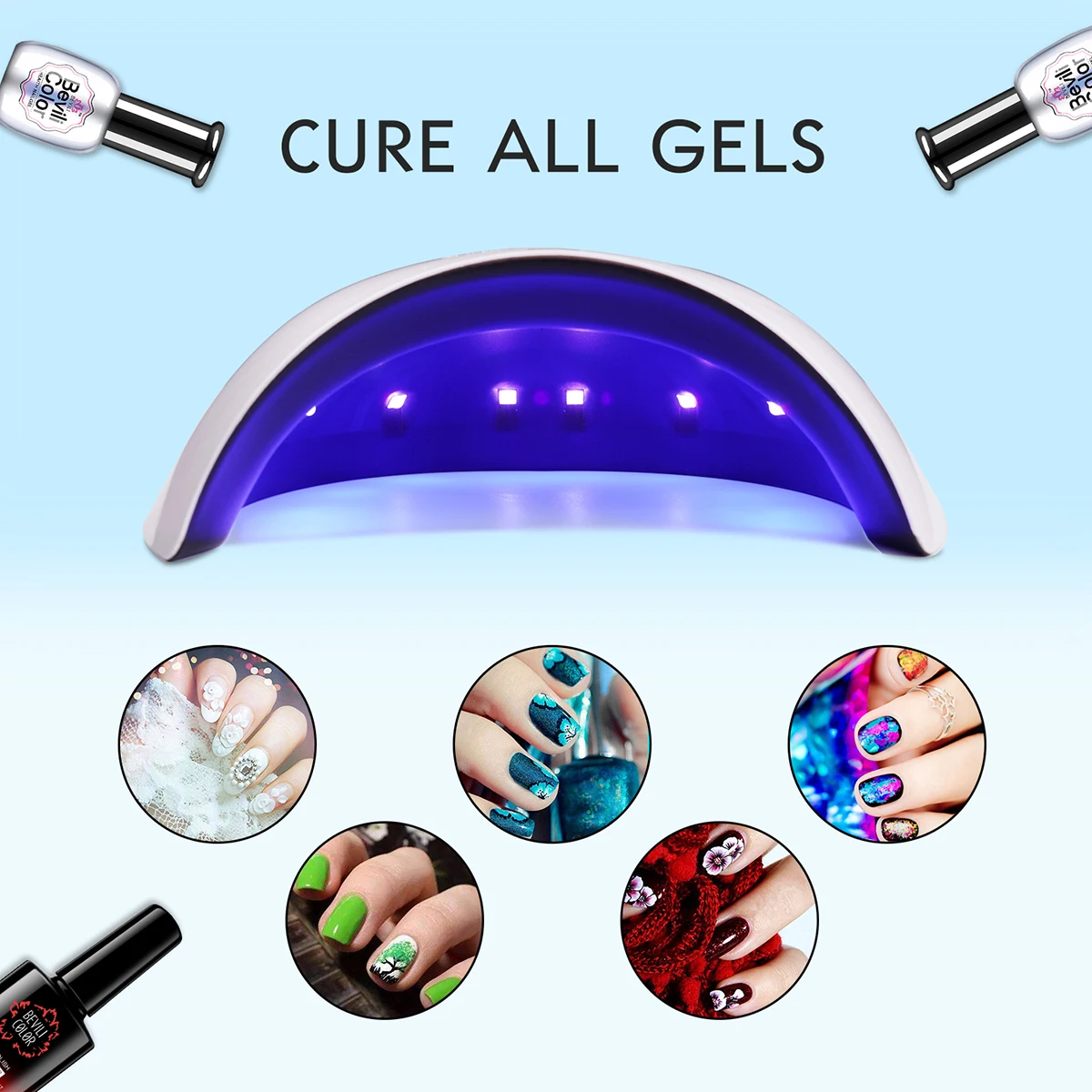 Nail Polish Dryer Forv Nail LED UV Lamp 36W MINI USB Lamp for Manicure LCD Display Drying Gels Nail Polish Light Nail Art Tools