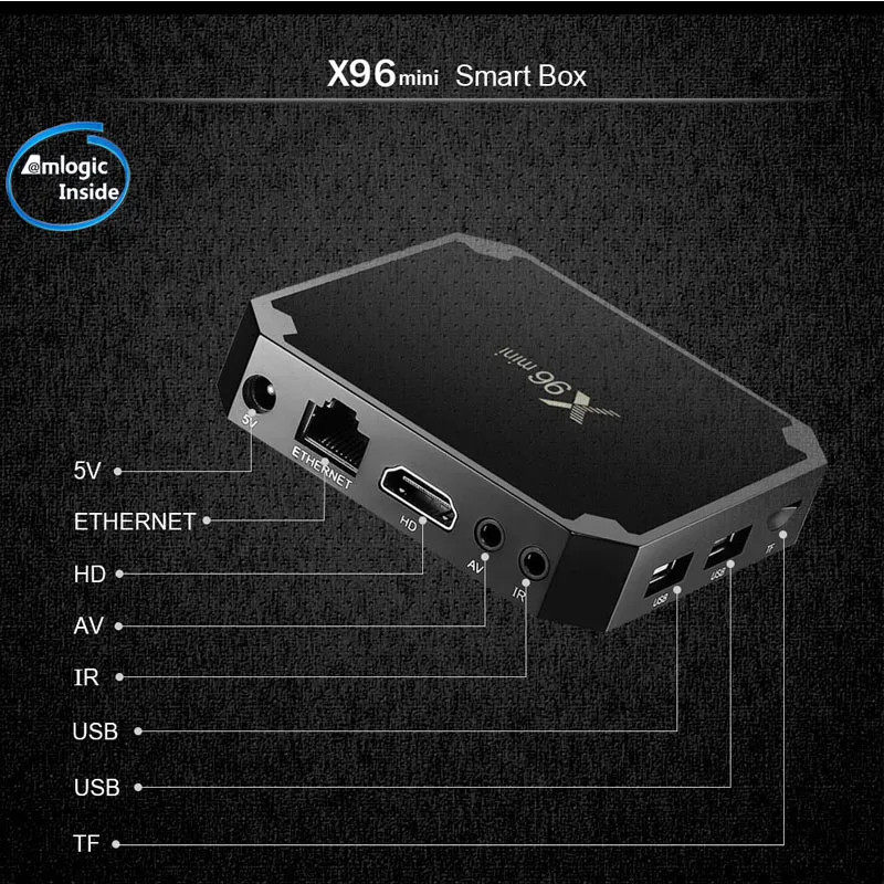  Wechip X96 Mini Smart Android 7.1 Tv BOX 2G 16G Set Top Box IPTV Box 1G 8G X96mini support 4K HD 2.