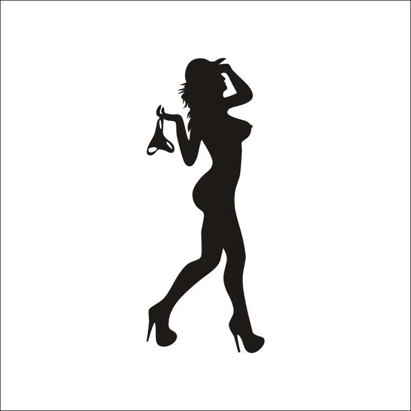 DCTAL SEX GIRL Pegatina Sexy chica caliente desnuda belleza Funny Car Sticker ventana Humor motocicleta decoraciOn de vinilo S29