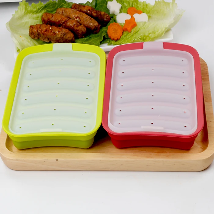 Tohuu Silicone Food Molds Non-Stick Food Freezer Tray Mold for DIY  Breakfast Sausage Hot Dogs Non-Stick Silicone Mold for Homemade Hotdog Buns  Food respectable 