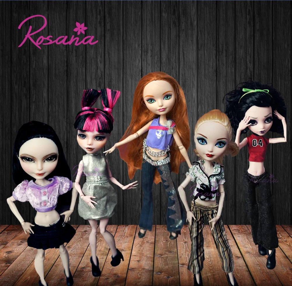 

Rosana Fashion Clothes for Monster High Doll Dress Up Casual Wear Clothing Suit Dolls Party Skirt Blouse Trouser Pants Outfit
