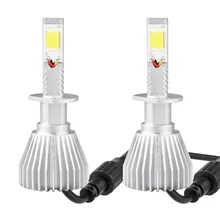 Buy 1 Pair Car HeadlightH1 H3 H4 H7 H13 880 9004 HB5 80W 6000K LED Lamp Auto External Light C6 Automobile Headlamp Car Light Source Free Shipping