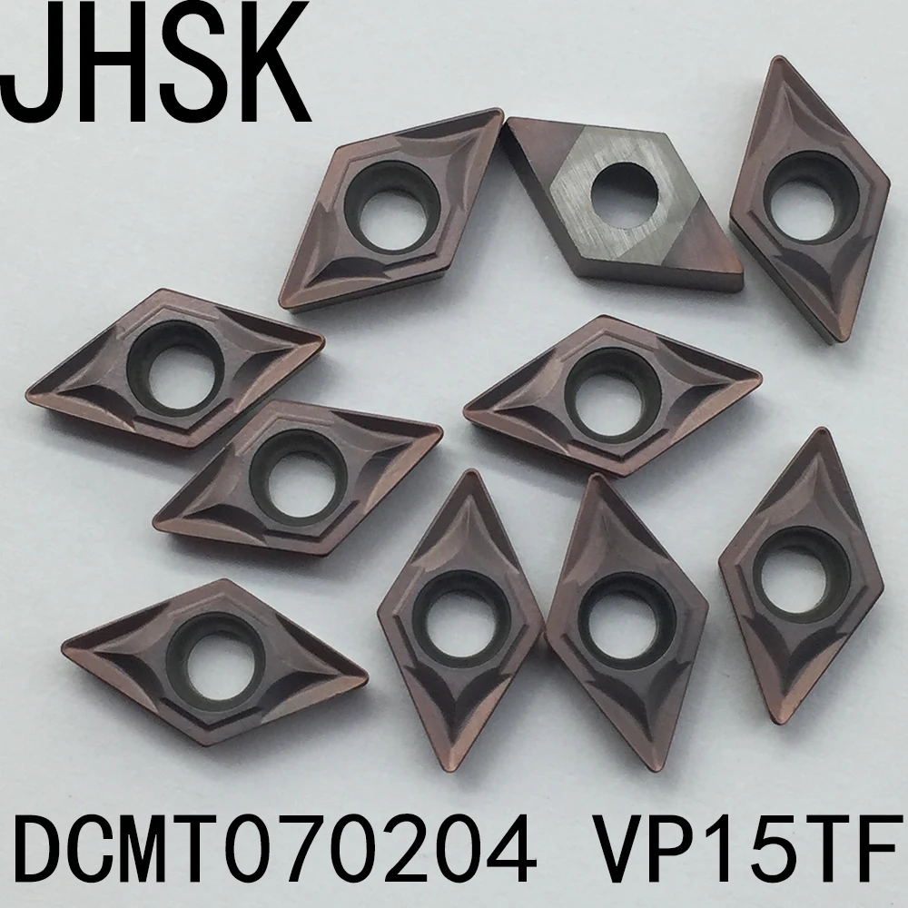 

10pcs DCMT070204 DCMT21.51 VP15TF Internal Turning Tools Carbide inserts Cutting Tool CNC Tools Lathe tools Lathe cutter blade