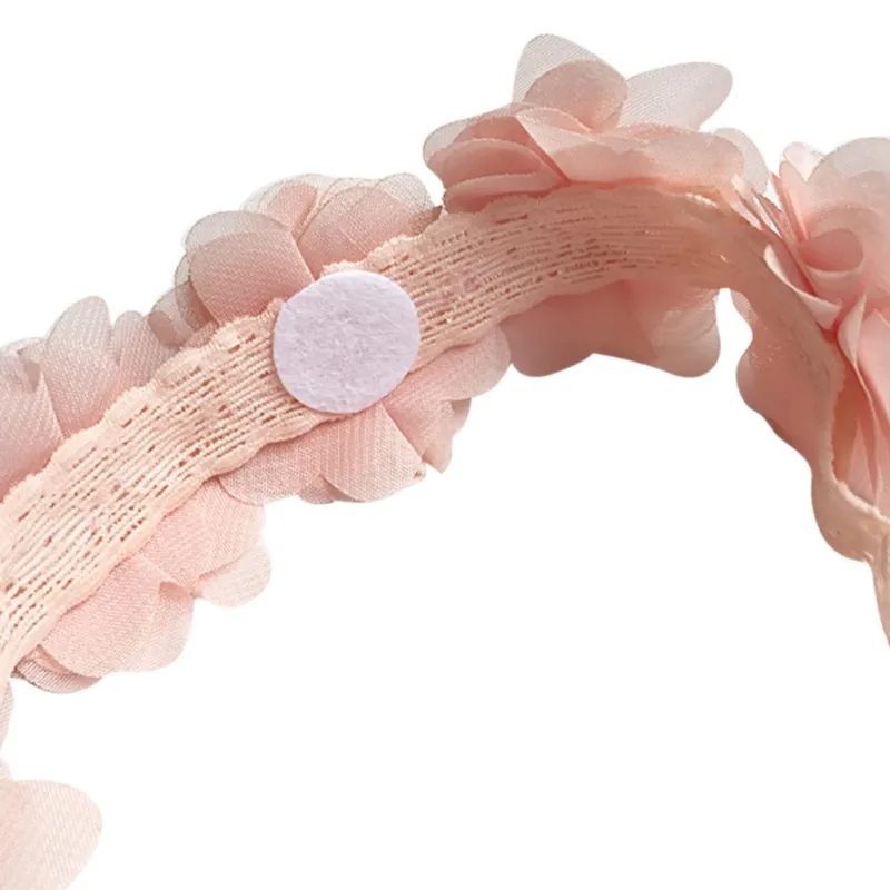 New Cute Sweet Headdress Children's Hair Accessories Newborn Children New Baby Girl Flower Headband Pink Hair Band