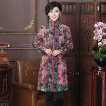 Новое поступление, Китайская традиционная Женская Удлиненная куртка Rrganza, пальто-Пыльник M, L, XL, XXL, 3XL, WJT1001