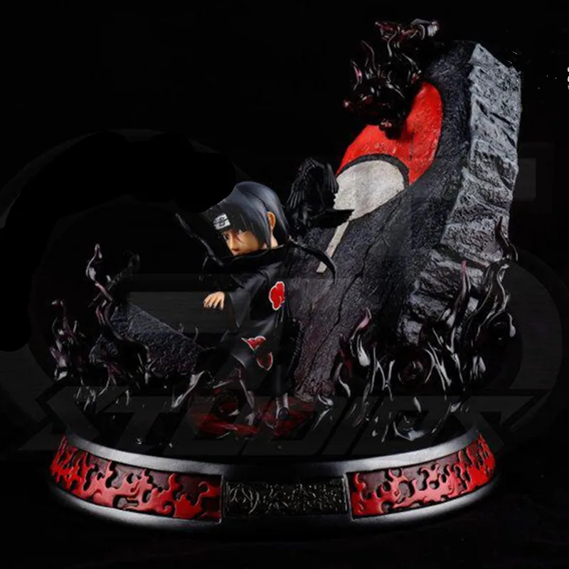 Us 17599 30 Offnaruto Akatsuki Organization Genius Ninja Uchiha Itachi Gk Scene Resin Statue Decoration Action Figure Model Toy X753 In Action