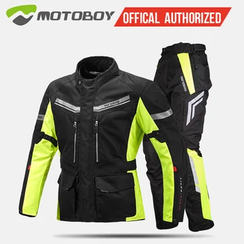 

Motoboy Motorcycle Suit motocross jacket Sets Oxford Fabric Jacket warm liner water proof protective gear CE pad Jacket J13