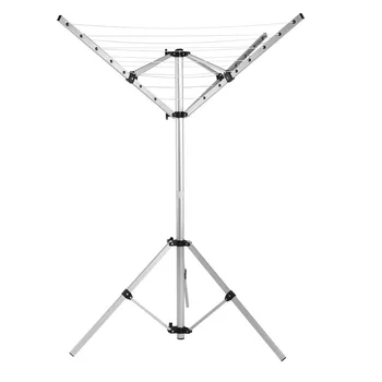 

4 Arms and 3 Legs Rotary Portable Camping Clothes Line Dryer Clothesline Outdoor 120Kg