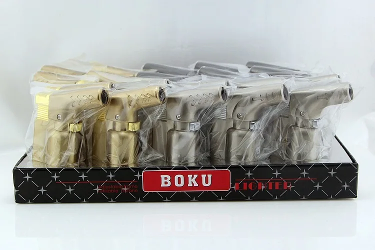 Полная металлическая локоть прямая Зажигалка конкурентоспособные продукты гальванический огонь маленький пистолет-распылитель