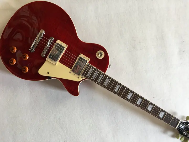 

New custom LP electric guitar, wine red, free delivery can be customized other colors.gihaiy