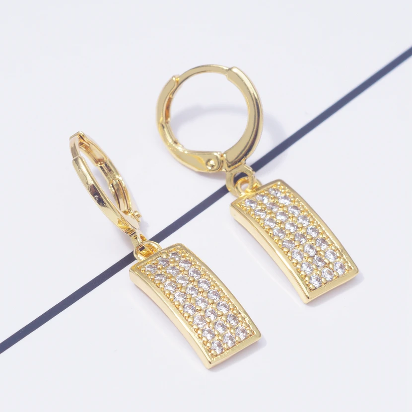 Серьги Квадратные 2019 корейские ТВ звезды висячие серьги для женщин Кристальный