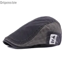 Ditpossible патч мода берет унисекс без каблука Шапки Gorras boina Регулируемый Берет шляпы для мужчин