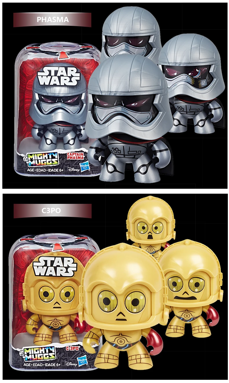 Hasbro Mighty Muggs Штурмовик Дарт Вейдер принцесса Лея органа 3 мимики Коллекционная фигурка игрушка подарок