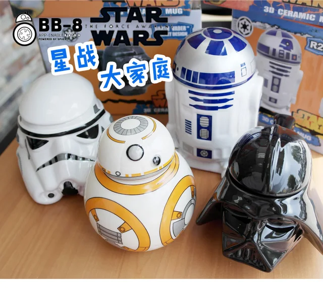 $US $15.00 Creative Star Wars R2-D2 Robot Ceramic Mug BB-8 Robot Coffee Cup Darth Vader Porcelain Tea Cup Tumb