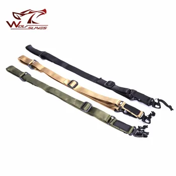 

Hot Airsoft Sling Strap MS2 Gun Sling Nylon Adjustable Rifle Rope Sling with Metal Buckles Shot Gun Belt Hunting Sling