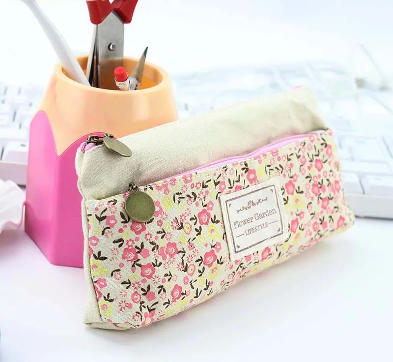 Lovely-Floral-Pencil-Cases-Large-Capacity-Canvas-Double-Zipper-Pencil-Bag-Students-Stationery-Office-Suppas