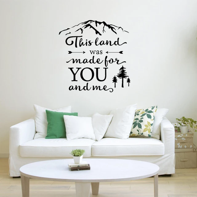 stizzy wall decal nature travel vinyl wall stickers quote this land