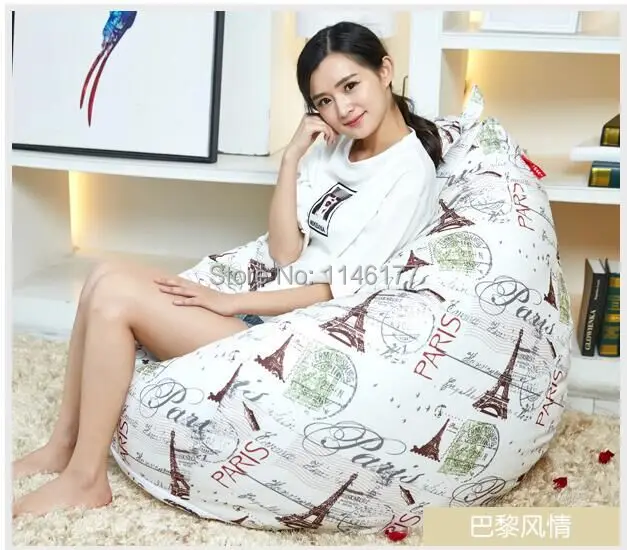 Ywxuege filler included Lazy sofa bean bag fabric single sofa computer chair leisure tatami superfine wealthy