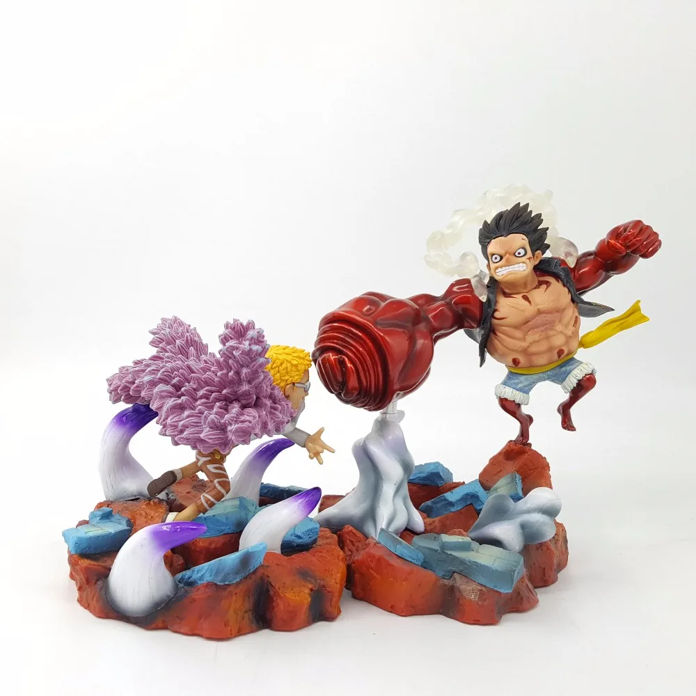 New Anime One Piece Luffy Gear 4 Luffy PVC Action Figure Cool Model for Collection Toy 15 17cm