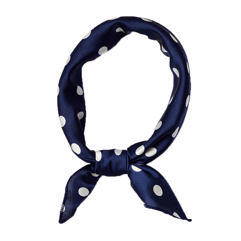 

2018 new Satin women silk scarf small squares printing bandana collar little cravat scarves Fashion small Scarve Shawl 50*50cm