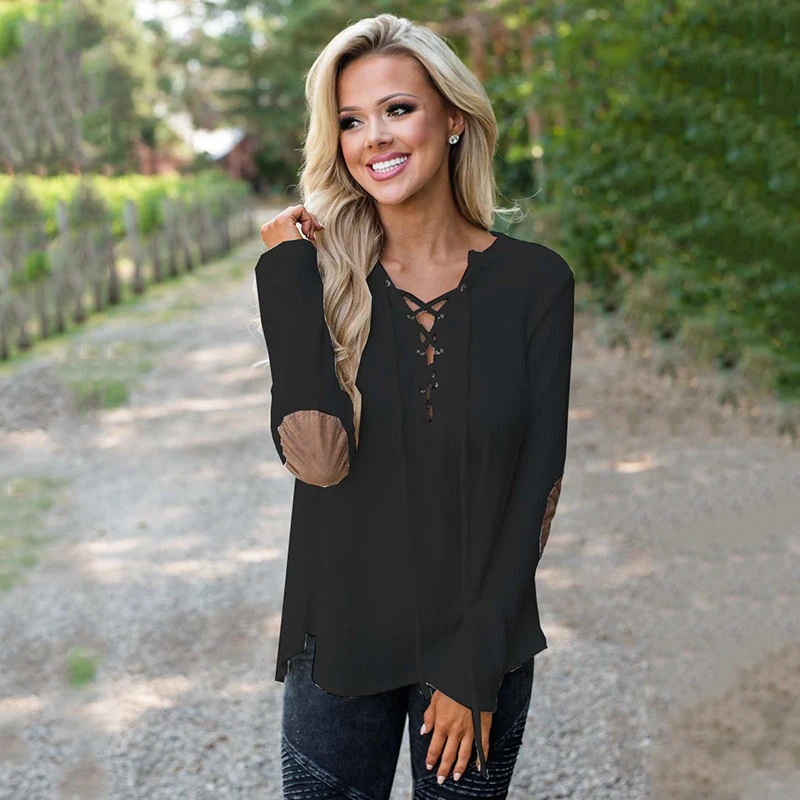 Cross-woven casual top