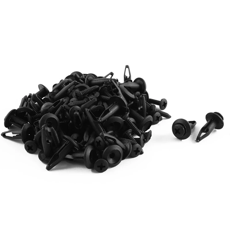 AUTO 60pcs Auto Car Plastic Snap Clip for 7mm Hole Diain Auto Fastener