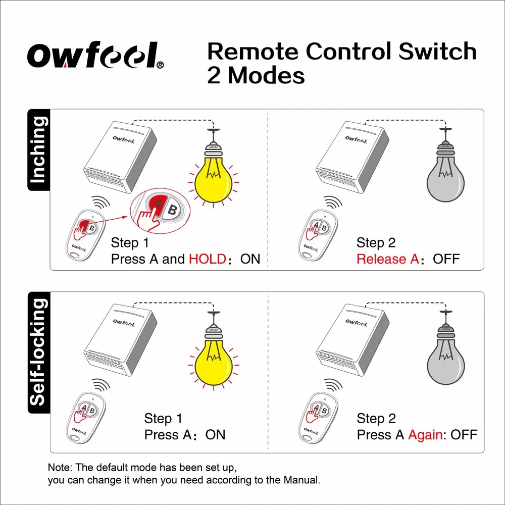 Owfeel 2 modes