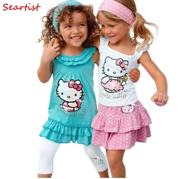 

Seartist Baby Girls Summer Clothing Set Girl Clothes Suits Headband+Dress+Pants Bebe Summer Dress 3Pcs Set 1-8Yrs 2020 New 38
