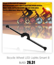 Flash Deal PC IP55 Cycling Bike Bicycle Tire Wheel Valve Led Flash Light With 32 Kinds Changes Drop Shipping 5