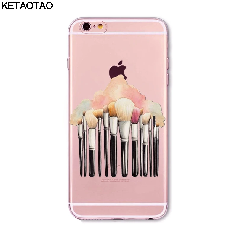 KETAOTAO новые трюки Красота телефон чехол для iPhone 4S 5C 5S 6, 6 s, 7, 8plus, XR XS Max чехол с украшением в виде кристаллов из термопластичного полиуретана(TPU) крышка чехол S - Цвет: Черный