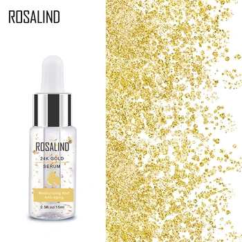 

ROSALIND Eye Serum 24K Gold Facial Serum 15ML Anti-Aging Wrinkle Deep Repair Skin Essence hyaluronic acid Whitening Face Cream