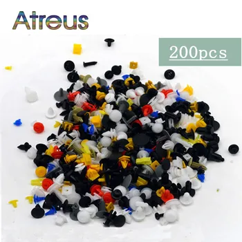 

200Pc Mixed Car Door Bumper Clips Retainer Auto Fastener Rivet For Abarth Fiat BMW E36 E34 E90 F30 F20 Mercedes Benz W203 W204