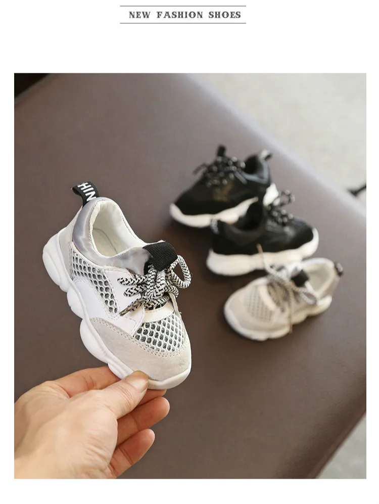 Новые детские кроссовки Младенческая обувь дышащая сетка обувь для малышей обувь Tenis Infantil удобная спортивная обувь мальчики кроссовки