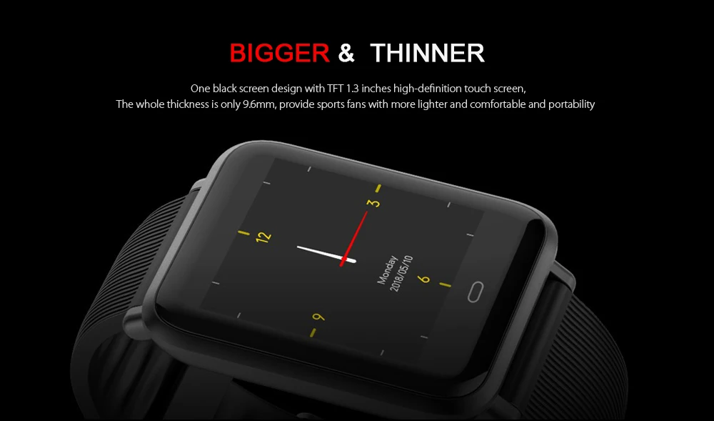 С коробкой) Diggro Q9 Смарт часы кровяное давление монитор сердечного ритма IP67 Водонепроницаемый Фитнес Trakcer часы для мужчин и женщин умные часы