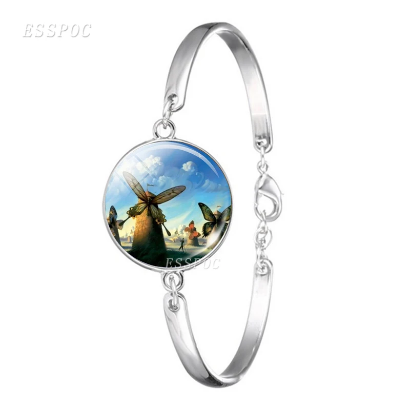 Salvador Dali браслет с рисунком стеклянный купол кабошон ювелирные изделия модные