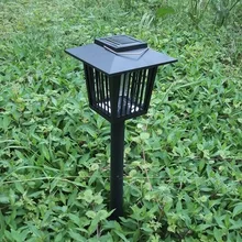 Горячая садовые инструменты Солнечная энергия лампа для газона на солнечной энергии энергия лампы инсектицид лампа от комаров убийца комаров открытый