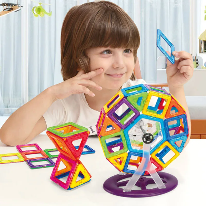 

BD Magnetic building blocks 56PCS Educational model build kits toys for children Construction Models Magnetic Building Blocks18