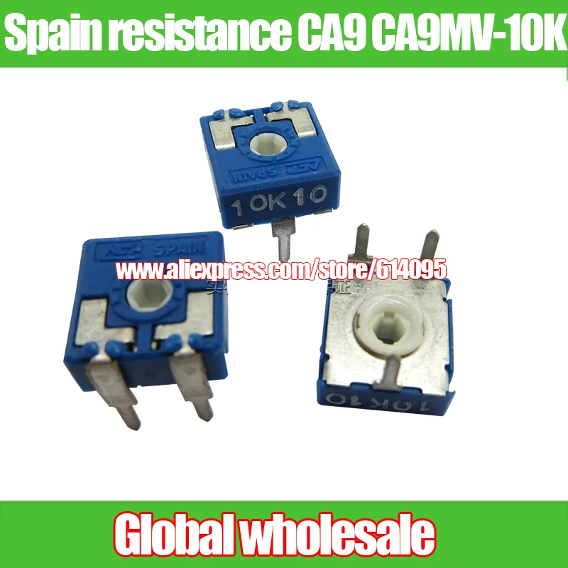 15pcs Spain adjustable resistance CA9 CA9MV 10K / horizontal hexagonal