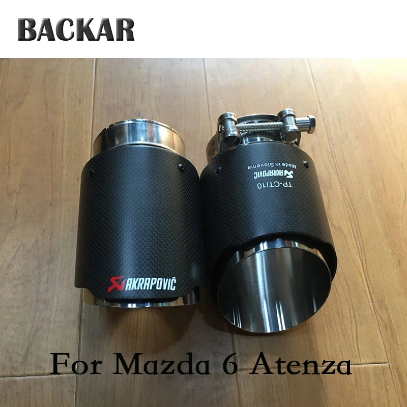 

Backar Car Akrapovic Exhaust Mufffler Pipe For BMW X1 Mazda 6 Atenza Toyota Prado Cadillac ATS Volvo S60 XC60 V60 Accessories