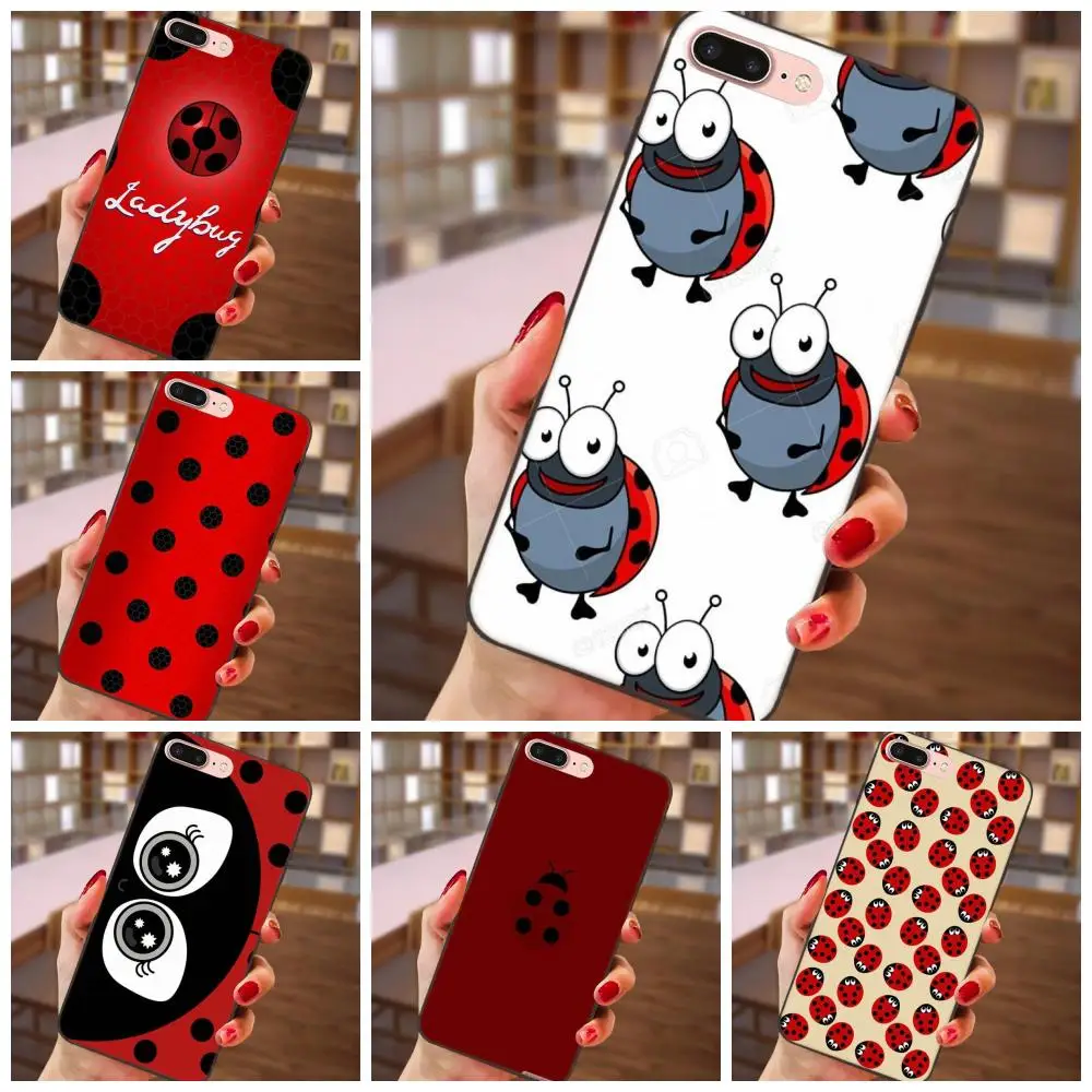 

For Huawei Y3 Y5 II Y6 Y7 Y9 nova 2 Plus 2S 3i 4 Lite Plus Prime 2017 2018 2019 TPU Cell Phone Cases Red Ladybug