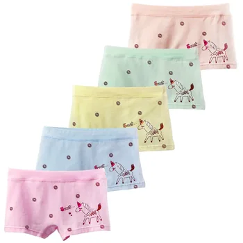 

Girls Panties, Pack of 5 Magical Cartoon Unicorn Pattern Baby Toddler Briefs Underwear Kids Hispster 2-9Years