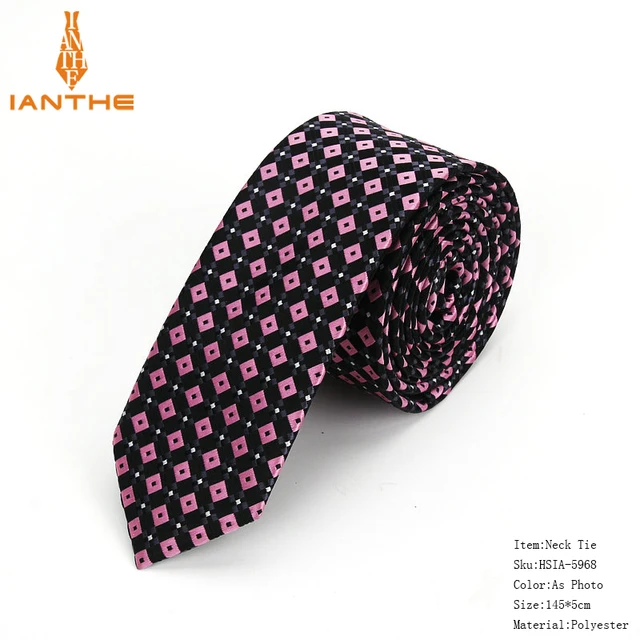 Vadonatúj Férfi Klasszikus Kockás Nyakkendő Férfiak Nyakkendője Esküvői Üzleti Cravats 5 Cm -Es Szélességű Karcsú Corbatas - Image 2