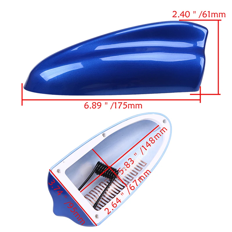 POSSBAY Автомобильные Антенны черный/белый/серебристый/красный/синий/золотой/серый плавник акулы антенна Супер авто радио сигнальные антенны украшение крыши