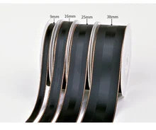 

1-1/2" 38MM High Quality Grosgrain Pink Gold Edge Satin Ribbon Hair Bow Wedding Christmas Party Gift Decoration DIY Sewing 20yd