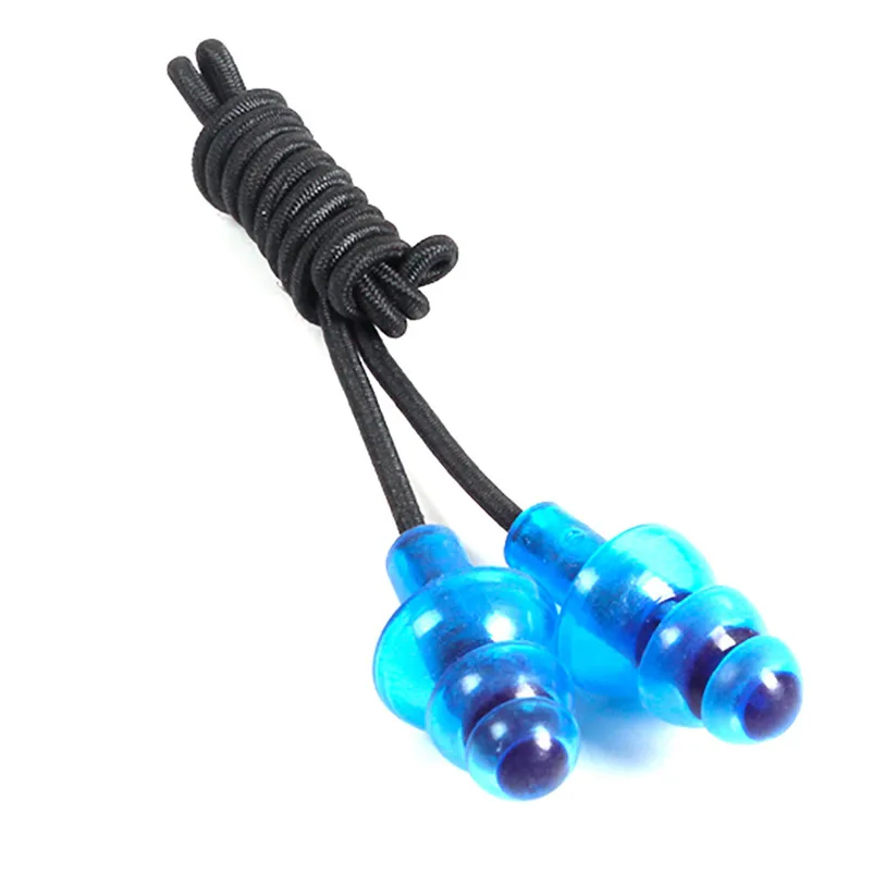 Elastic Rope Swimming Flexible Silicone Ear Plugs Earplugs Anti-lost Earplugs Ear Clips Water sports 2018 new #5O06