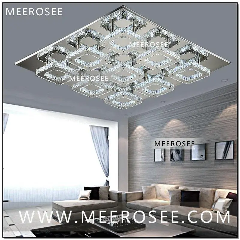 

Square LED Crystal Light Ceiling Lighting Fixture Surface Mounted Crystal LED Lamp for Hallway Aisle Corridor Fast Shipping