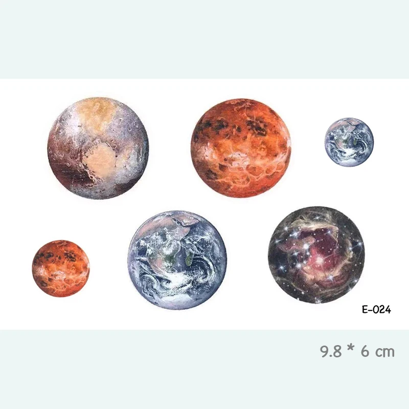 

Wyuen New Planet Waterproof Temporary Tattoo Stickers for Adults Kids Body Art Character Fake Tatoo for Man Woman Tattoos E-023