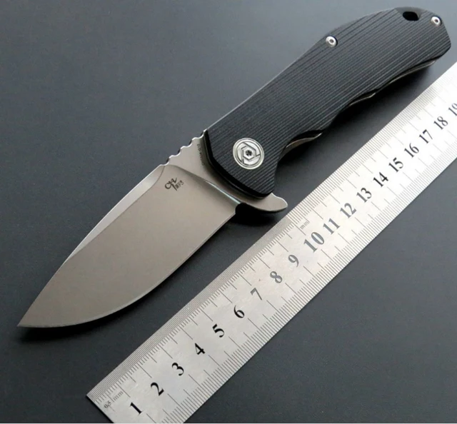 US $33.91 CH3504 Folding Knife G10 handle D2 blade Ceramic ball bearing Outdoor camping knife Hunting Hiking 